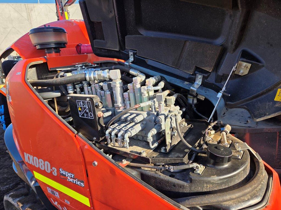 2022 KUBOTA KX080 8T EXCAVATOR (M877) WITH HITCH, BUCKETS AND 1730 HOURS