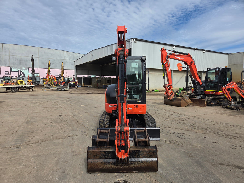 USED 2022 KUBOTA U35-4 3.6T EXCAVATOR WITH A/C CAB, BUCKETS AND 1560HRS
