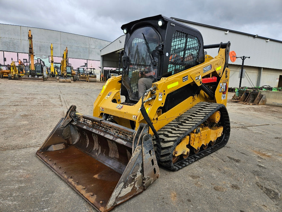 2021 CAT 259D3 TRACK LOADER (T496) WITH HI-FLOW, 4 IN 1 AND LOW 1185 HOURS
