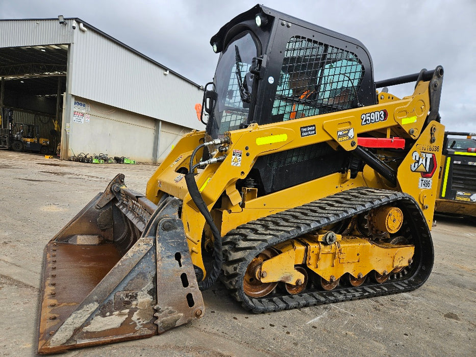 2021 CAT 259D3 TRACK LOADER (T496) WITH HI-FLOW, 4 IN 1 AND LOW 1185 HOURS