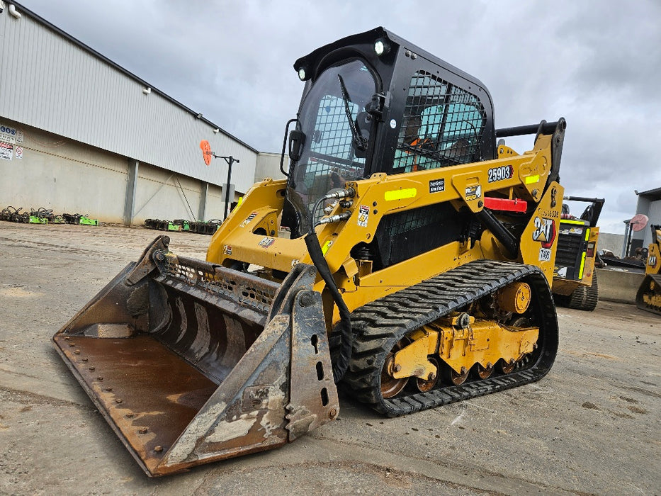 2021 CAT 259D3 TRACK LOADER (T496) WITH HI-FLOW, 4 IN 1 AND LOW 1185 HOURS