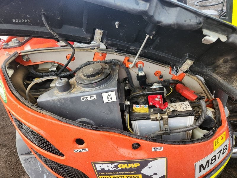 2022 KUBOTA U25 2.6T EXCAVATOR (M878) WITH HYD HITCH, BUCKETS AND 1021 HOURS