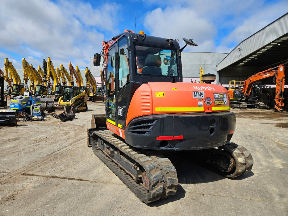 2021 KUBOTA KX080 8T EXCAVATOR (M746) WITH CIVIL SPEC, BUCKETS, 1790 HOURS