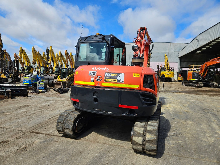 2021 KUBOTA KX080 8T EXCAVATOR (M746) WITH CIVIL SPEC, BUCKETS, 1790 HOURS