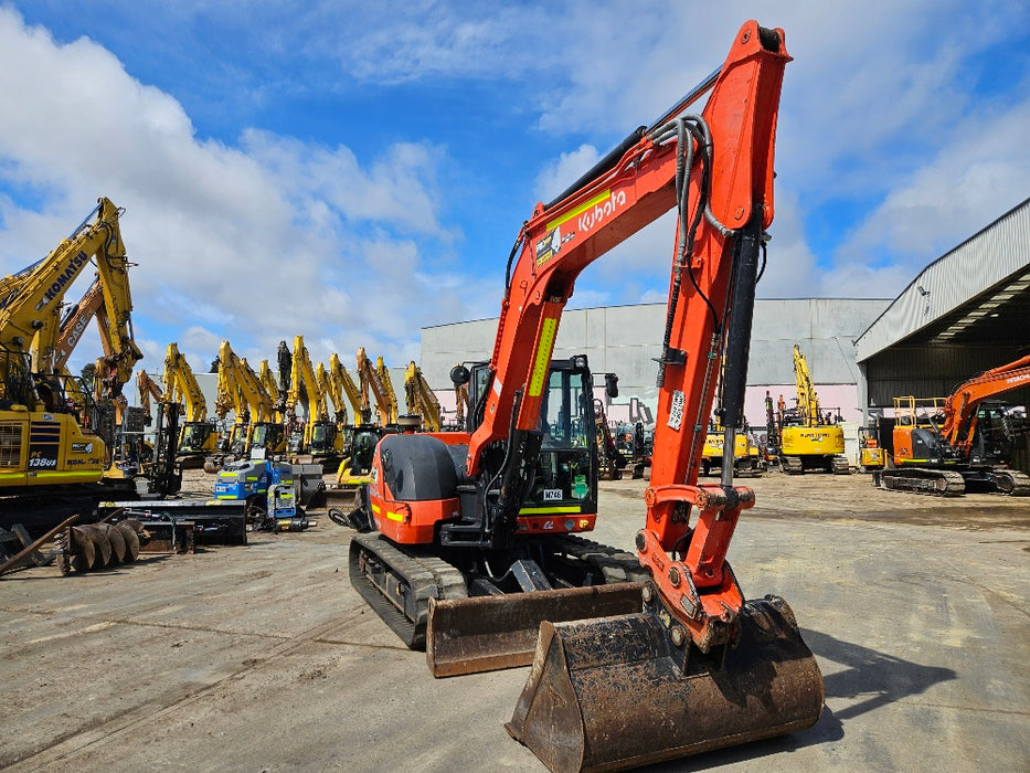 2021 KUBOTA KX080 8T EXCAVATOR (M746) WITH CIVIL SPEC, BUCKETS, 1790 HOURS