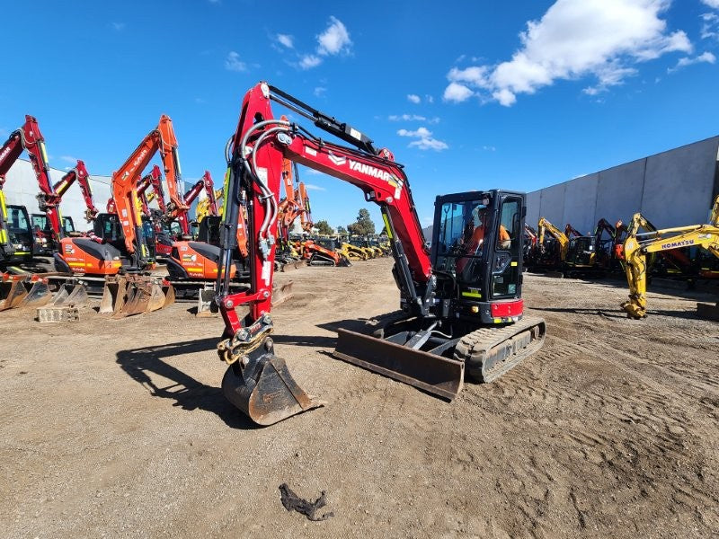 2022 YANMAR VIO55-6 5.6T EXCAVATOR (M947) WITH CAB, RUBBER, 1110 HOURS