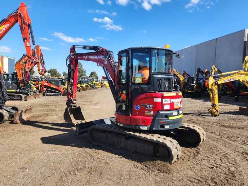 2022 YANMAR VIO55-6 5.6T EXCAVATOR (M947) WITH CAB, RUBBER, 1110 HOURS
