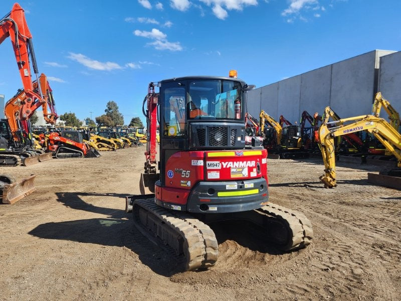 2022 YANMAR VIO55-6 5.6T EXCAVATOR (M947) WITH CAB, RUBBER, 1110 HOURS