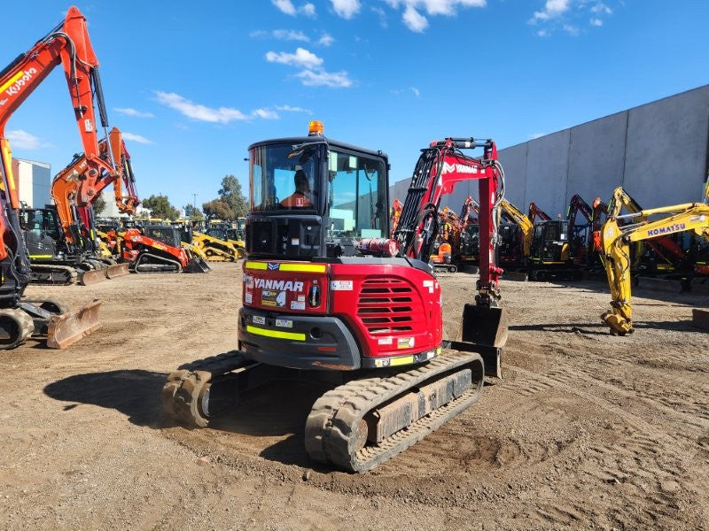 2022 YANMAR VIO55-6 5.6T EXCAVATOR (M947) WITH CAB, RUBBER, 1110 HOURS
