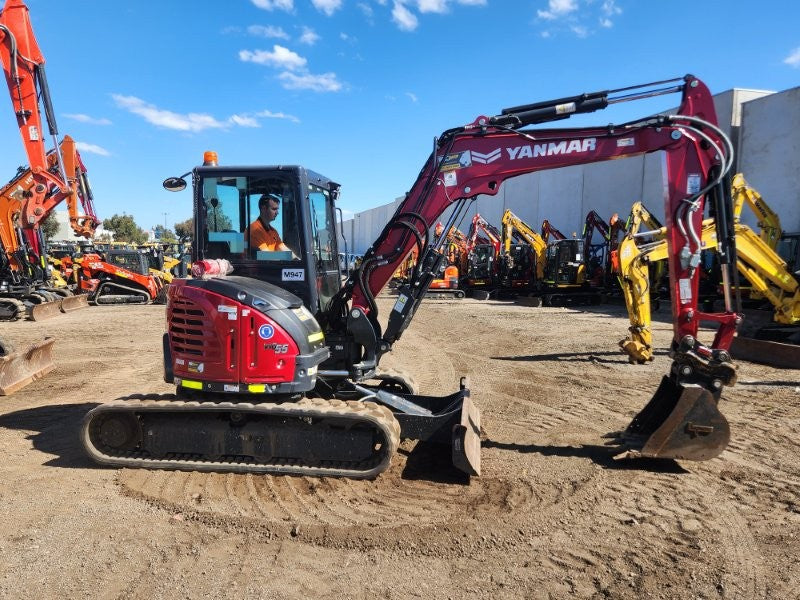 2022 YANMAR VIO55-6 5.6T EXCAVATOR (M947) WITH CAB, RUBBER, 1110 HOURS