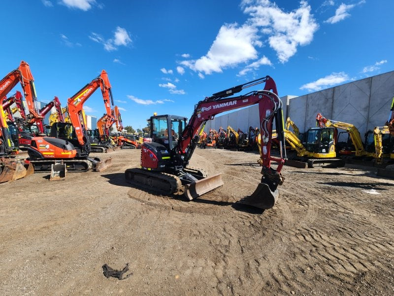 2022 YANMAR VIO55-6 5.6T EXCAVATOR (M947) WITH CAB, RUBBER, 1110 HOURS