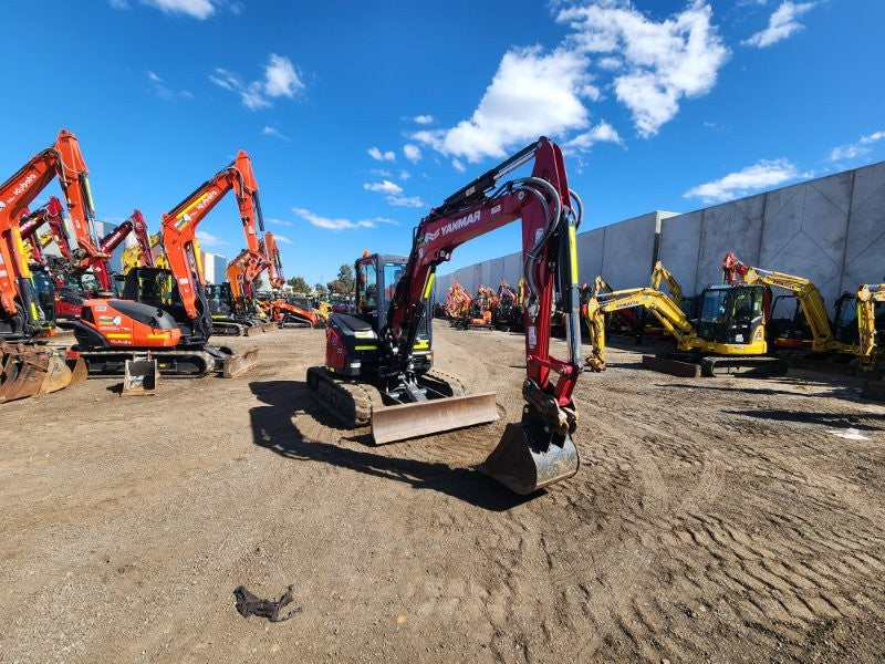 2022 YANMAR VIO55-6 5.6T EXCAVATOR (M947) WITH CAB, RUBBER, 1110 HOURS