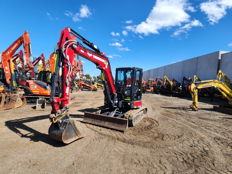 2022 YANMAR VIO55-6 5.6T EXCAVATOR (M947) WITH CAB, RUBBER, 1110 HOURS