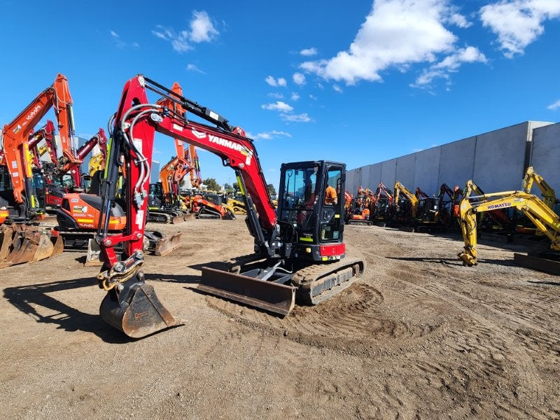 2022 YANMAR VIO55-6 5.6T EXCAVATOR (M947) WITH CAB, RUBBER, 1110 HOURS