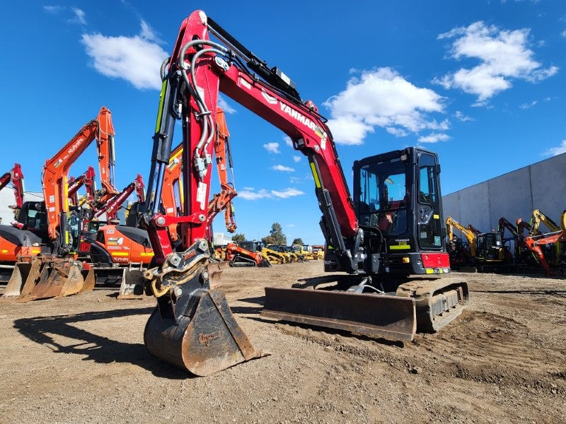 2022 YANMAR VIO55-6 5.6T EXCAVATOR (M947) WITH CAB, RUBBER, 1110 HOURS