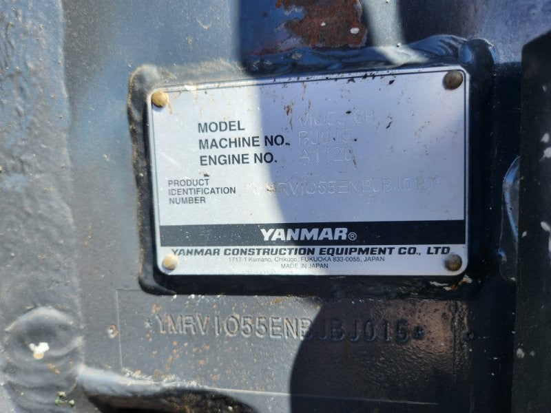 2022 YANMAR VIO55-6 5.6T EXCAVATOR (M947) WITH CAB, RUBBER, 1110 HOURS