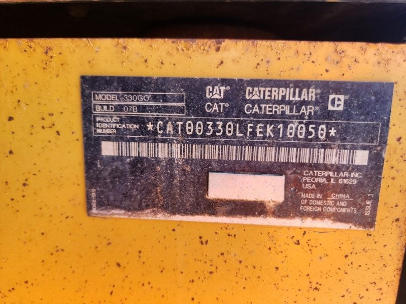 2020 CAT 330GC 31T EXCAVATOR (E280) WIRED FOR TOPCON GPS WITH 6200 HOURS