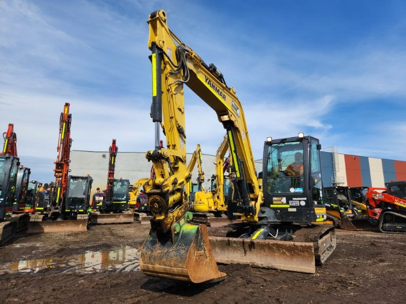 2021 YANMAR VIO80-1 8T EXCAVATOR (M722) WITH TILT HITCH, BUCKETS AND 2265 HRS