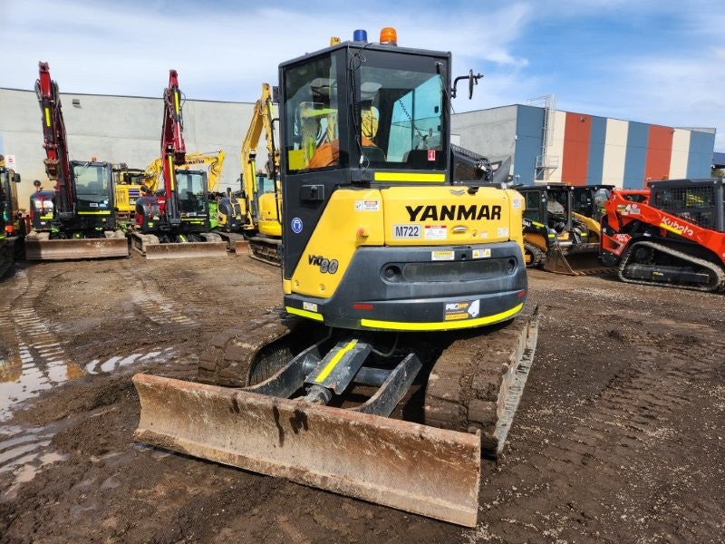 2021 YANMAR VIO80-1 8T EXCAVATOR (M722) WITH TILT HITCH, BUCKETS AND 2265 HRS