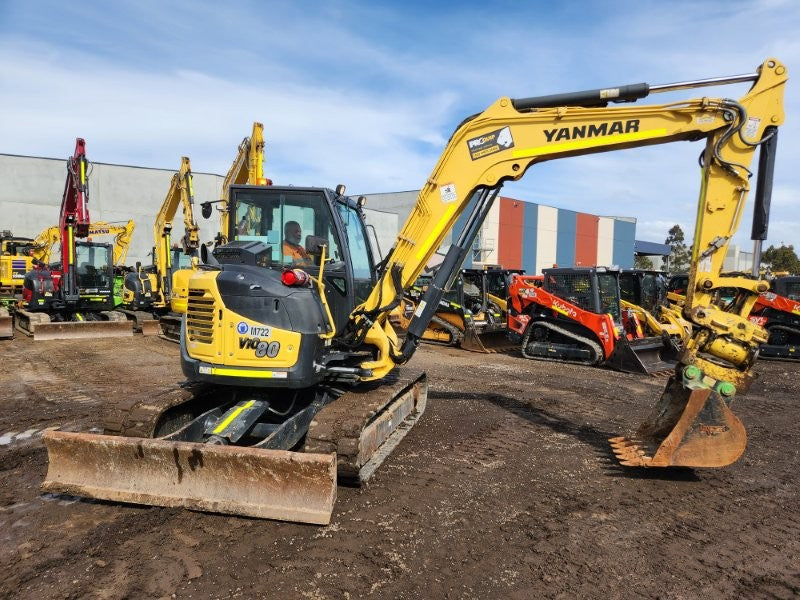 2021 YANMAR VIO80-1 8T EXCAVATOR (M722) WITH TILT HITCH, BUCKETS AND 2265 HRS