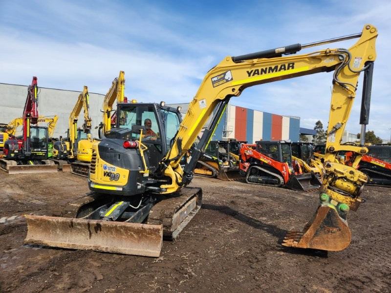 2021 YANMAR VIO80-1 8T EXCAVATOR (M722) WITH TILT HITCH, BUCKETS AND 2265 HRS