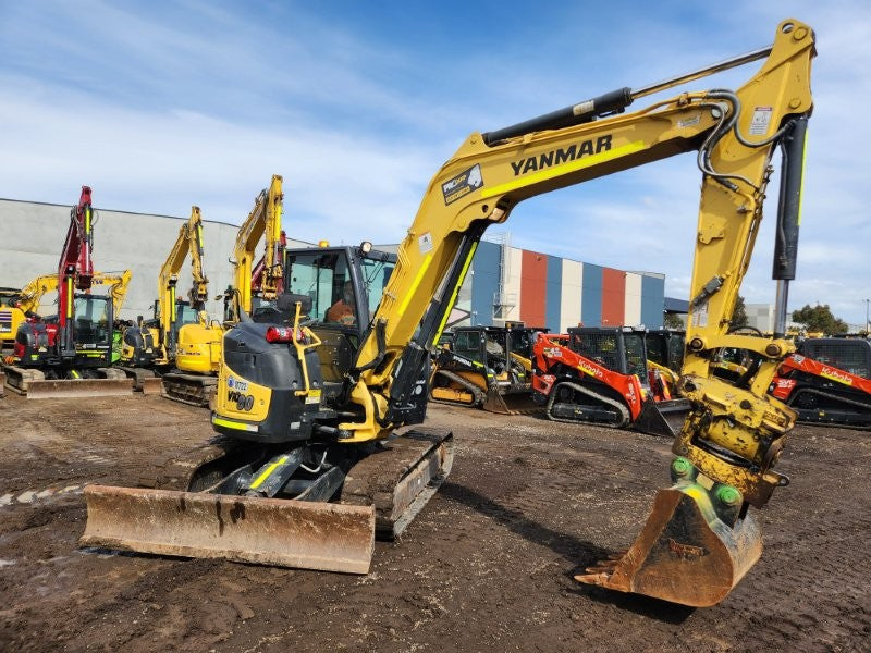 2021 YANMAR VIO80-1 8T EXCAVATOR (M722) WITH TILT HITCH, BUCKETS AND 2265 HRS