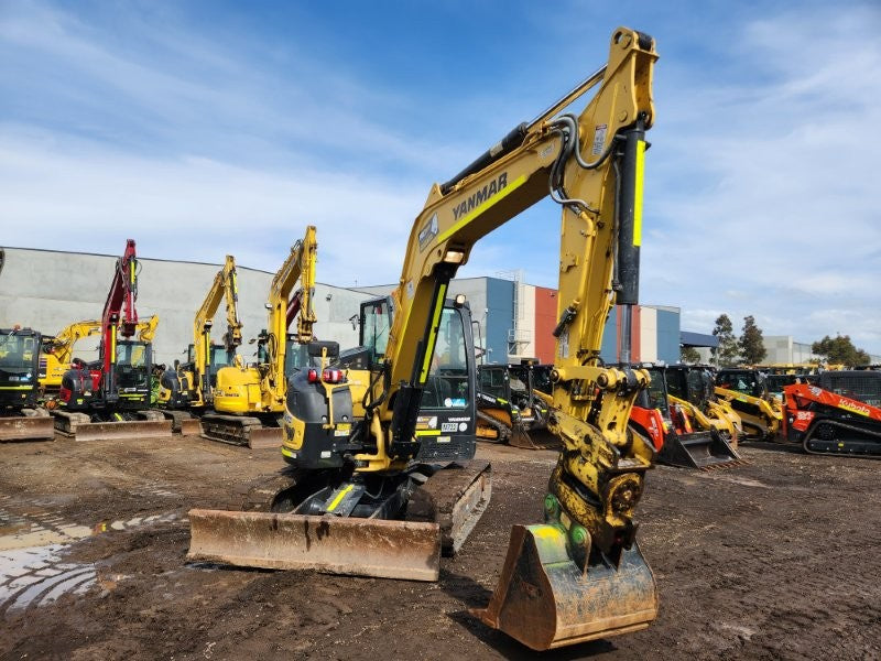 2021 YANMAR VIO80-1 8T EXCAVATOR (M722) WITH TILT HITCH, BUCKETS AND 2265 HRS