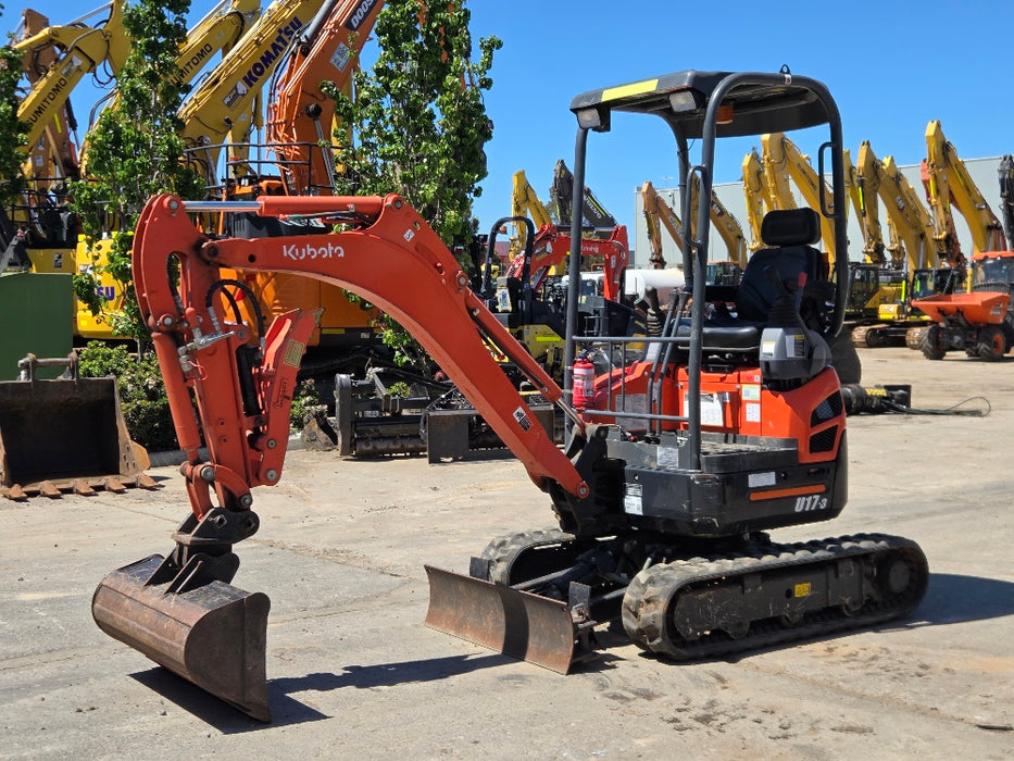 2020 KUBOTA U17-3 1.7T EXCAVATOR WITH LOW 275 HOURS, THUMB, HITCH & BUCKETS