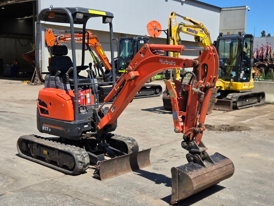 2020 KUBOTA U17-3 1.7T EXCAVATOR WITH LOW 275 HOURS, THUMB, HITCH & BUCKETS