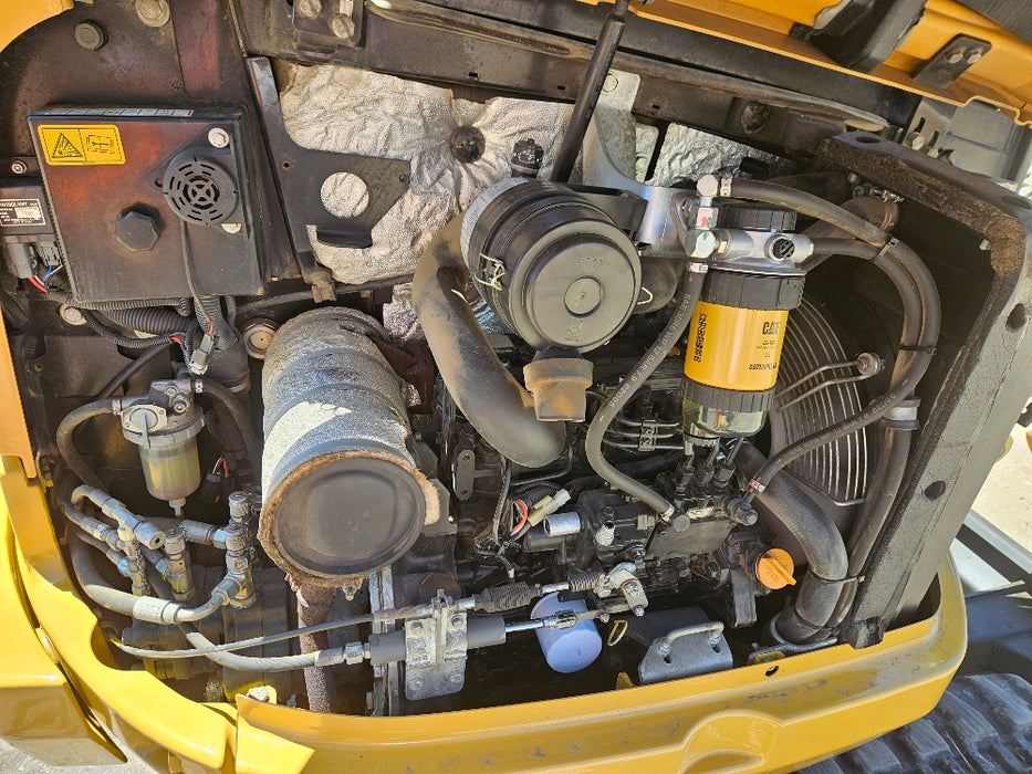 2019 CAT 302.7D 2.7T EXCAVATOR WITH HYDRAULIC HITCH, BUCKETS AND 3440 HOURS