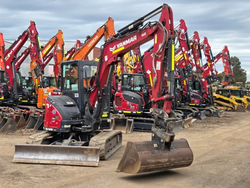 2023 YANMAR VIO55-6 EXCAVATOR (M981) W/TILT HITCH, A/C CAB, BUCKETS, 1385 HRS