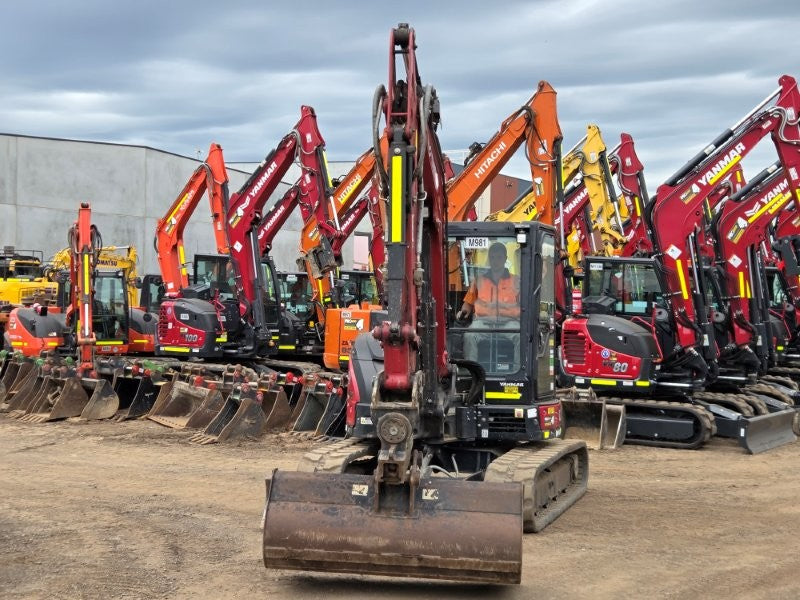 2023 YANMAR VIO55-6 EXCAVATOR (M981) W/TILT HITCH, A/C CAB, BUCKETS, 1385 HRS