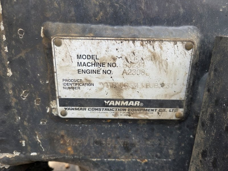 2023 YANMAR VIO55-6 EXCAVATOR (M981) W/TILT HITCH, A/C CAB, BUCKETS, 1385 HRS