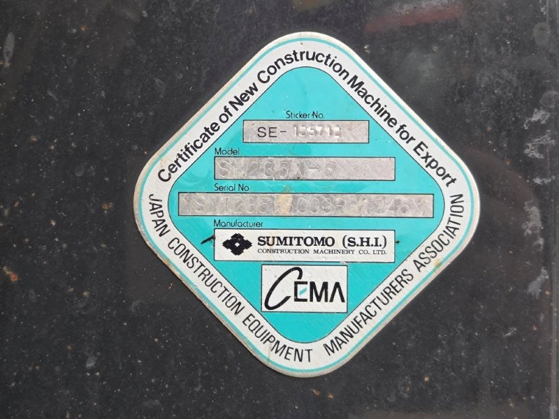 2021 SUMITOMO SH235X-6 25T EXCAVATOR (E317) WITH BUCKETS, 3450 HOURS