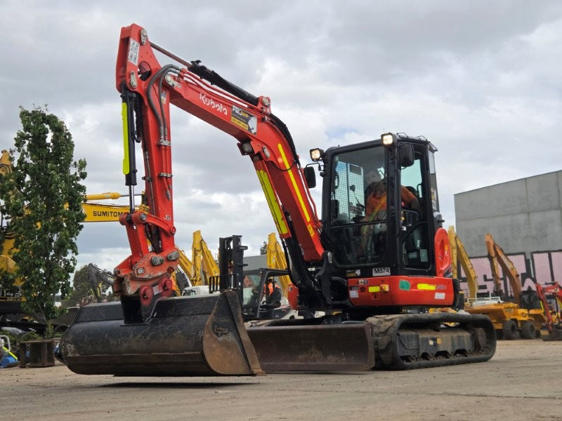 2022 KUBOTA U48-4 5T EXCAVATOR (M874) WITH A/C CAB, BUCKETS AND 880 HOURS