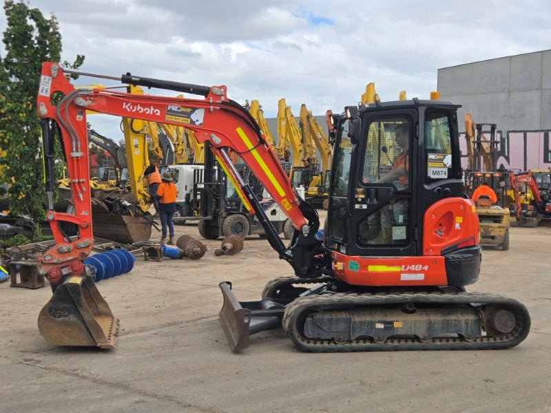 2022 KUBOTA U48-4 5T EXCAVATOR (M874) WITH A/C CAB, BUCKETS AND 880 HOURS