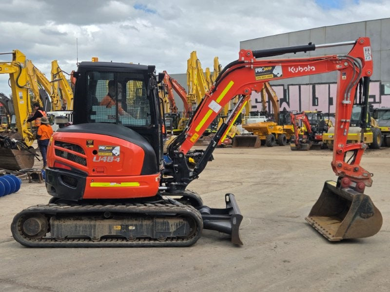 2022 KUBOTA U48-4 5T EXCAVATOR (M874) WITH A/C CAB, BUCKETS AND 880 HOURS