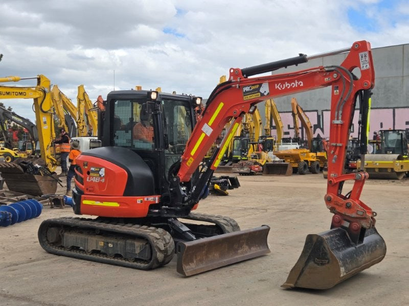 2022 KUBOTA U48-4 5T EXCAVATOR (M874) WITH A/C CAB, BUCKETS AND 880 HOURS