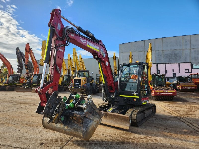 2022 YANMAR VIO80 8T EXCAVATOR (M904) WITH TILT HITCH, BUCKETS AND 1685 HRS