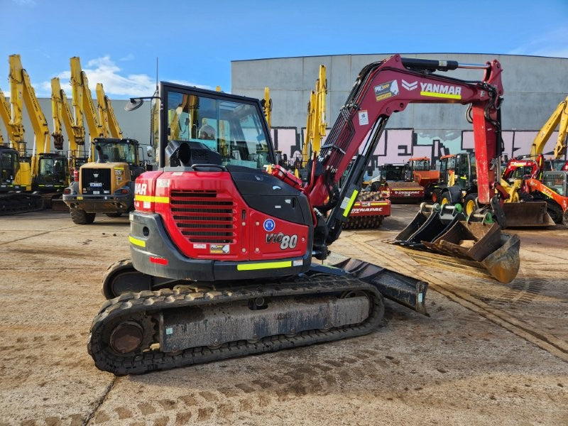 2022 YANMAR VIO80 8T EXCAVATOR (M904) WITH TILT HITCH, BUCKETS AND 1685 HRS