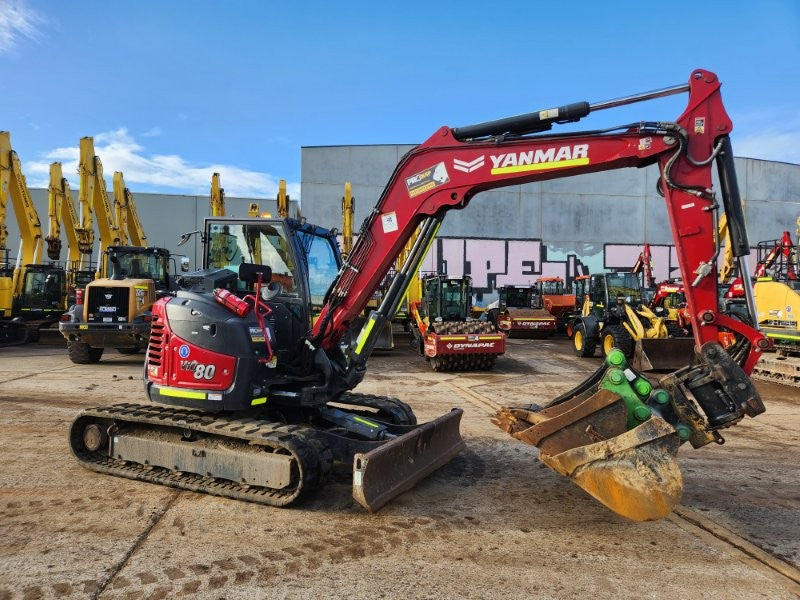 2022 YANMAR VIO80 8T EXCAVATOR (M904) WITH TILT HITCH, BUCKETS AND 1685 HRS