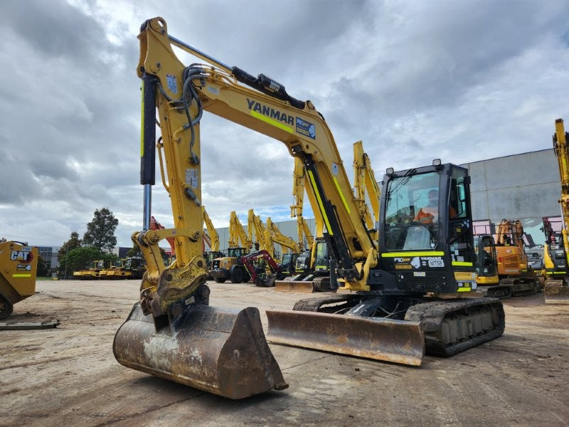 2021 YANMAR VIO80 8T EXCAVATOR (M758) WITH HITCH, BUCKETS AND 1475 HOURS