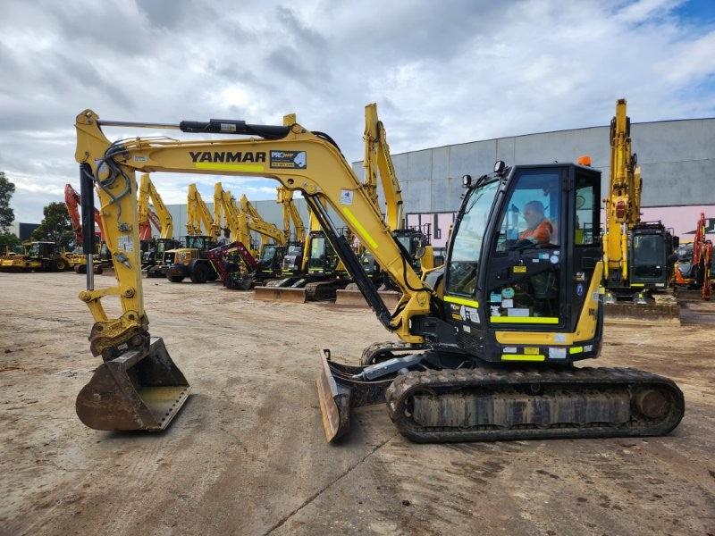 2021 YANMAR VIO80 8T EXCAVATOR (M758) WITH HITCH, BUCKETS AND 1475 HOURS