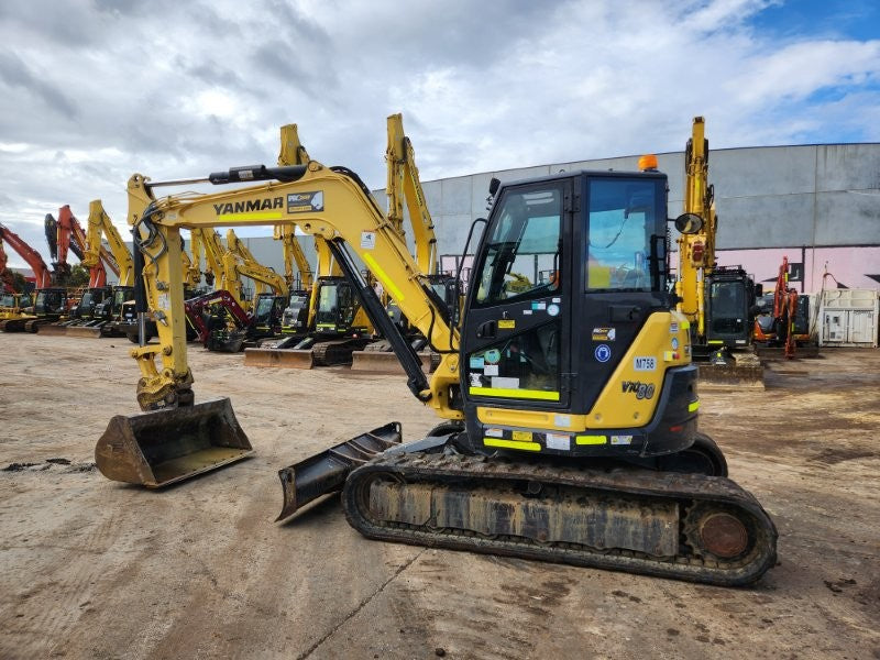 2021 YANMAR VIO80 8T EXCAVATOR (M758) WITH HITCH, BUCKETS AND 1475 HOURS