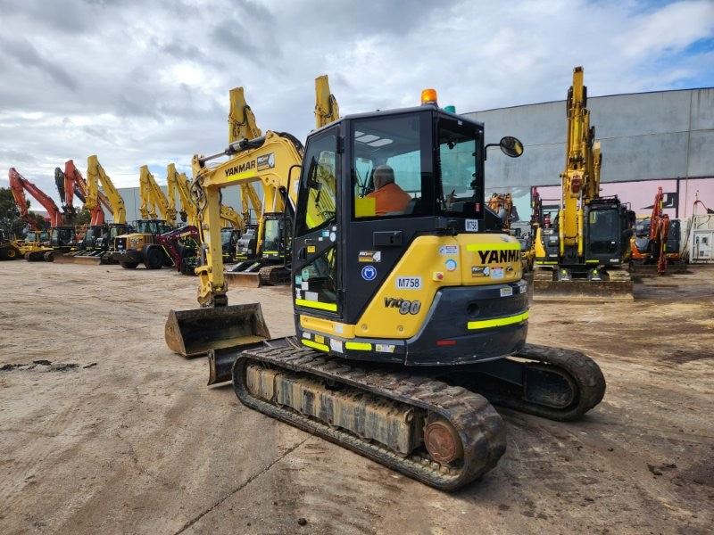 2021 YANMAR VIO80 8T EXCAVATOR (M758) WITH HITCH, BUCKETS AND 1475 HOURS