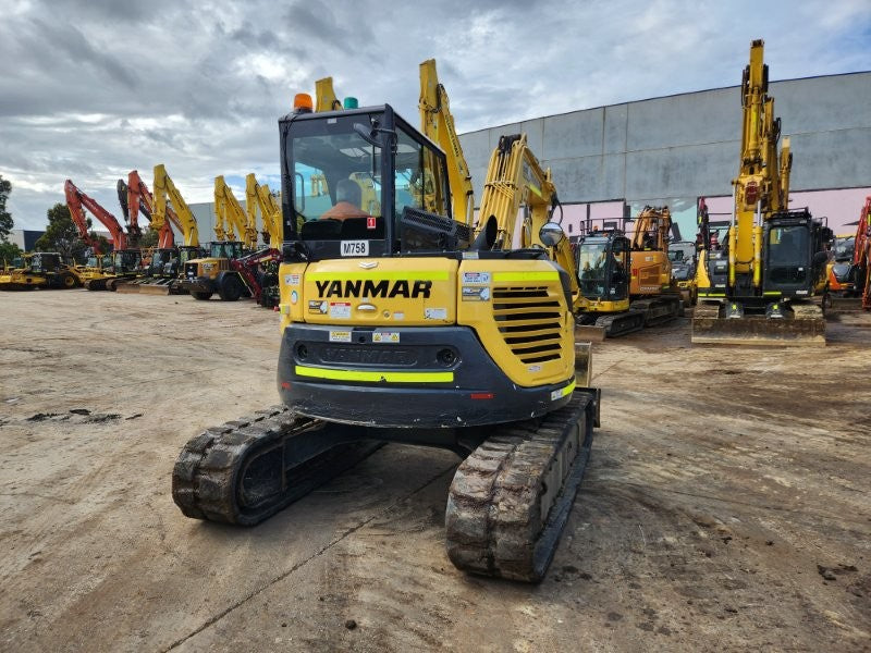 2021 YANMAR VIO80 8T EXCAVATOR (M758) WITH HITCH, BUCKETS AND 1475 HOURS