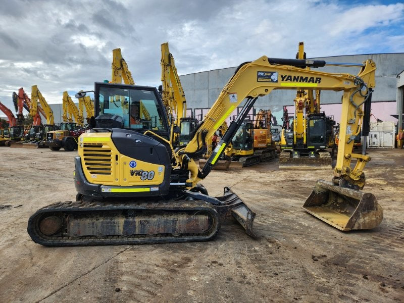 2021 YANMAR VIO80 8T EXCAVATOR (M758) WITH HITCH, BUCKETS AND 1475 HOURS