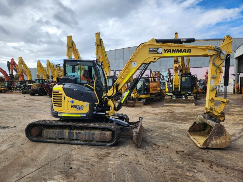 2021 YANMAR VIO80 8T EXCAVATOR (M758) WITH HITCH, BUCKETS AND 1475 HOURS