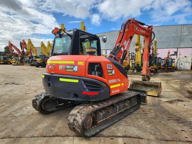 2020 KUBOTA KX080 EXCAVATOR WITH FULL CIVIL SPEC, RUBBER TRACKS AND 1450 HRS