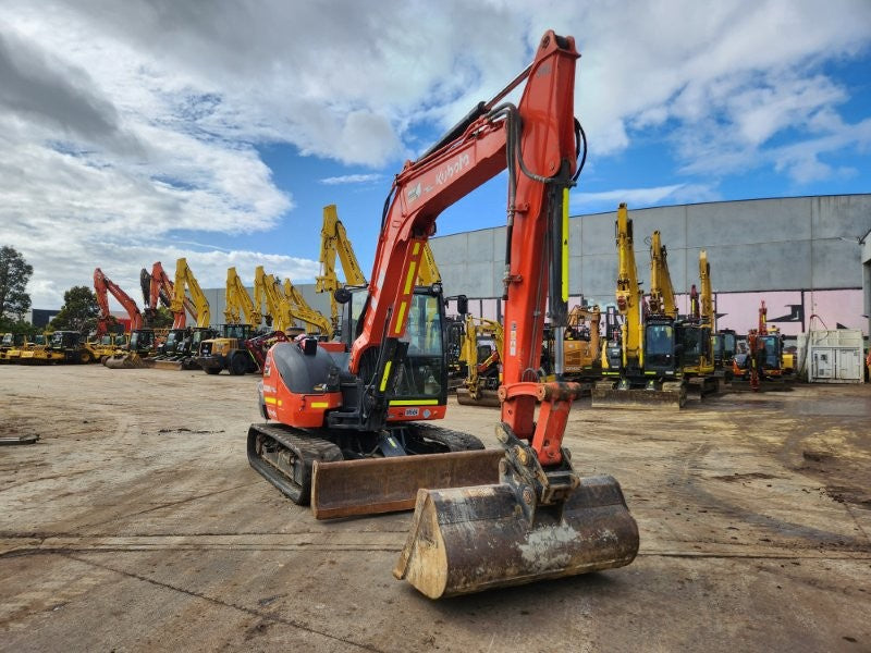 2020 KUBOTA KX080 EXCAVATOR WITH FULL CIVIL SPEC, RUBBER TRACKS AND 1450 HRS